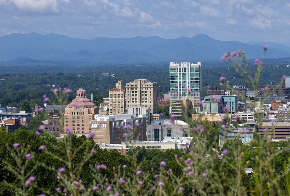 Downtown Asheville NC food and nightlife scene