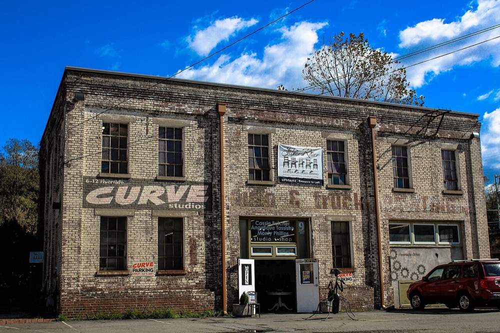 River Arts District in Asheville NC with working artist studios
