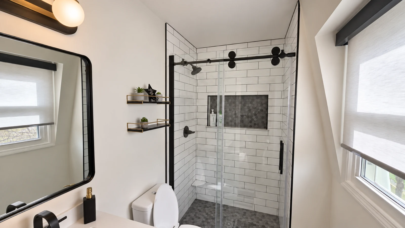 Royal Suite private ensuite with tiled walk-in shower